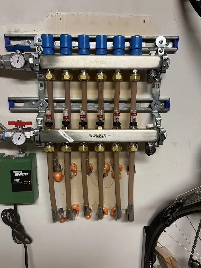 Plumber performing Leak Detection at a residential property in Taneytown